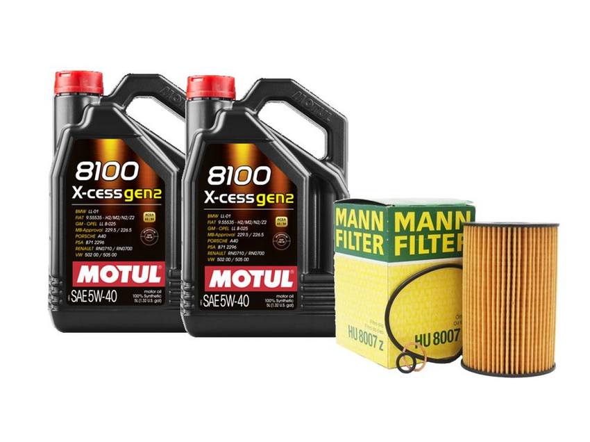 BMW Engine Oil Change Kit - Motul 11427583220 (5W40) (X-CESS GEN2 8100)